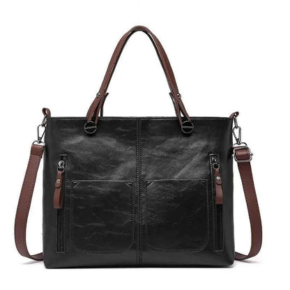 Leather Handbag for Women With Adjustable Strap And Multiple Pockets