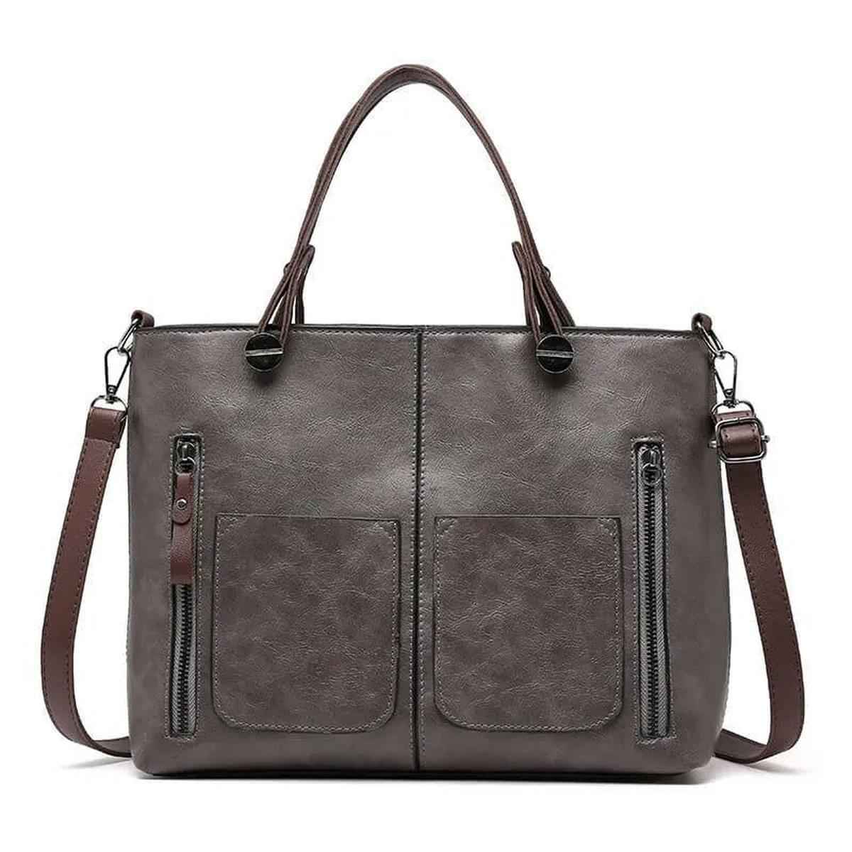 Leather Handbag for Women With Adjustable Strap And Multiple Pockets