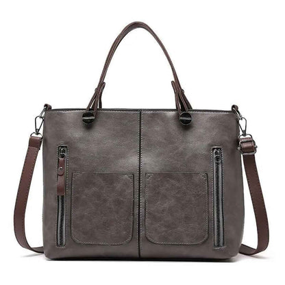 Leather Handbag for Women With Adjustable Strap And Multiple Pockets