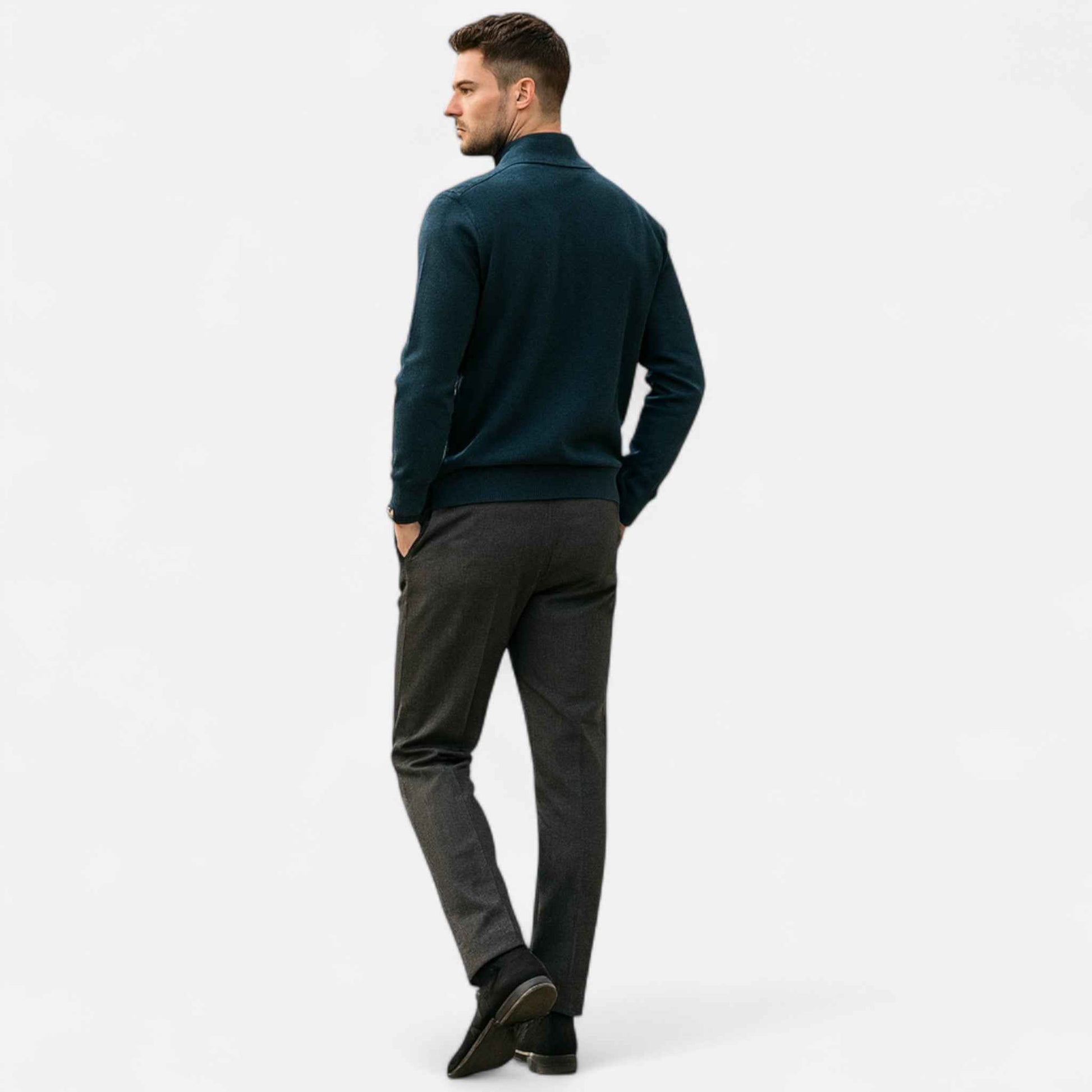 Men’s Merino Wool Half-Zip Sweater
