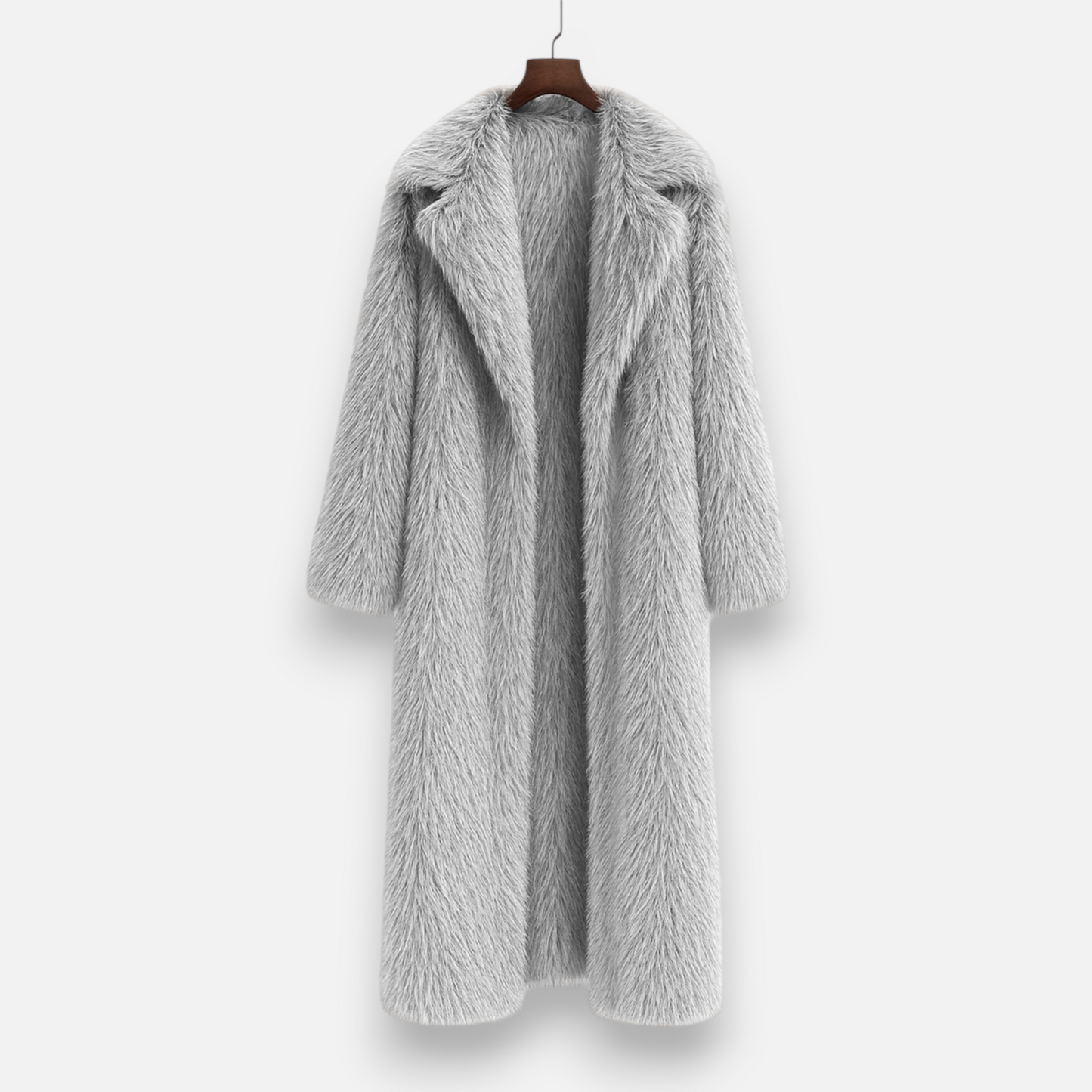 Women’s Long Faux Fur Overcoat - Navenport