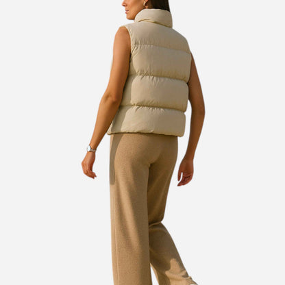 Chic High-Waisted Winter Vest for Women