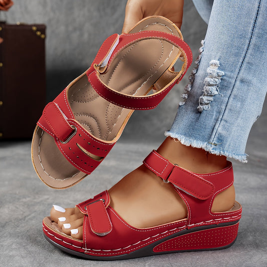 Casual Women's Sandals - Orthopedic Design with Adjustable Straps & Cushioned Insoles