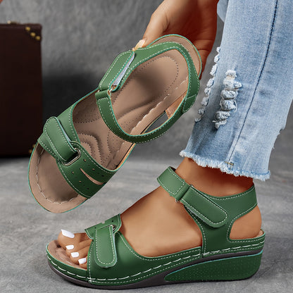Casual Women's Sandals - Orthopedic Design with Adjustable Straps & Cushioned Insoles