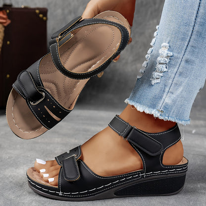 Casual Women's Sandals - Orthopedic Design with Adjustable Straps & Cushioned Insoles