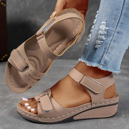 Casual Women's Sandals - Orthopedic Design with Adjustable Straps & Cushioned Insoles
