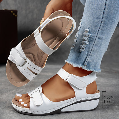 Casual Women's Sandals - Orthopedic Design with Adjustable Straps & Cushioned Insoles
