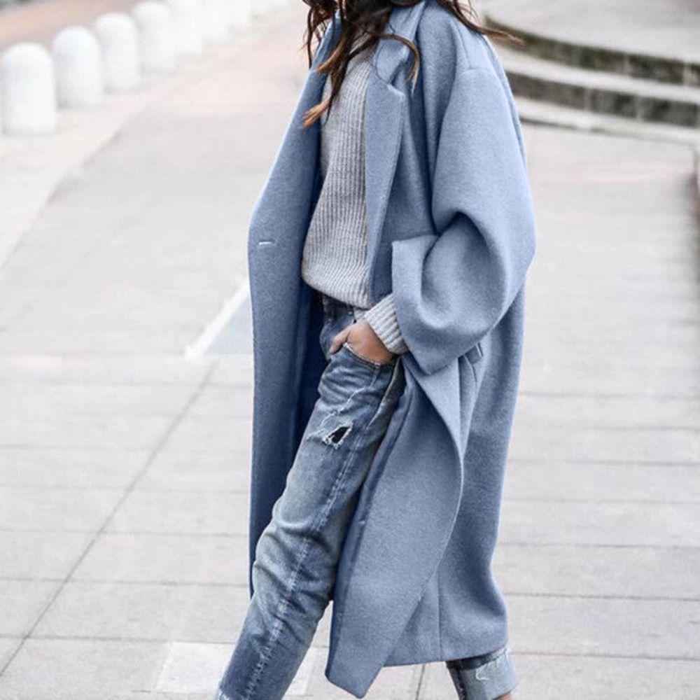 Women’s Elegant Long Winter Coat – Warm Tailored Jacket for Cold Weather