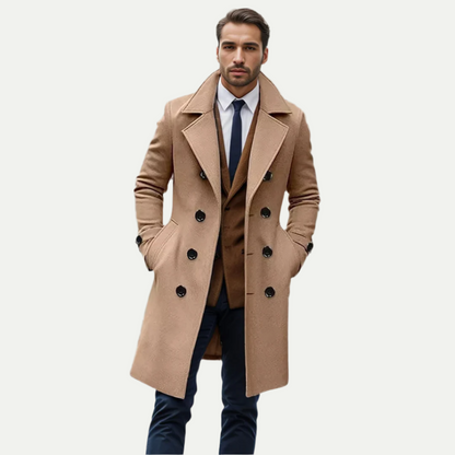 Men's Stylish Overcoat - Long Winter Coat - Navenport
