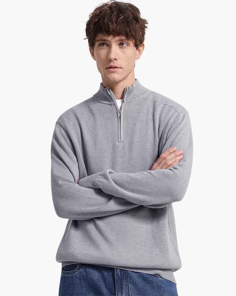 Men's Half-Zip Sweater - Stylish Layering Essential