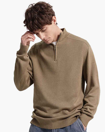 Men's Half-Zip Sweater - Stylish Layering Essential