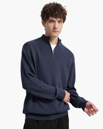 Men's Half-Zip Sweater - Stylish Layering Essential