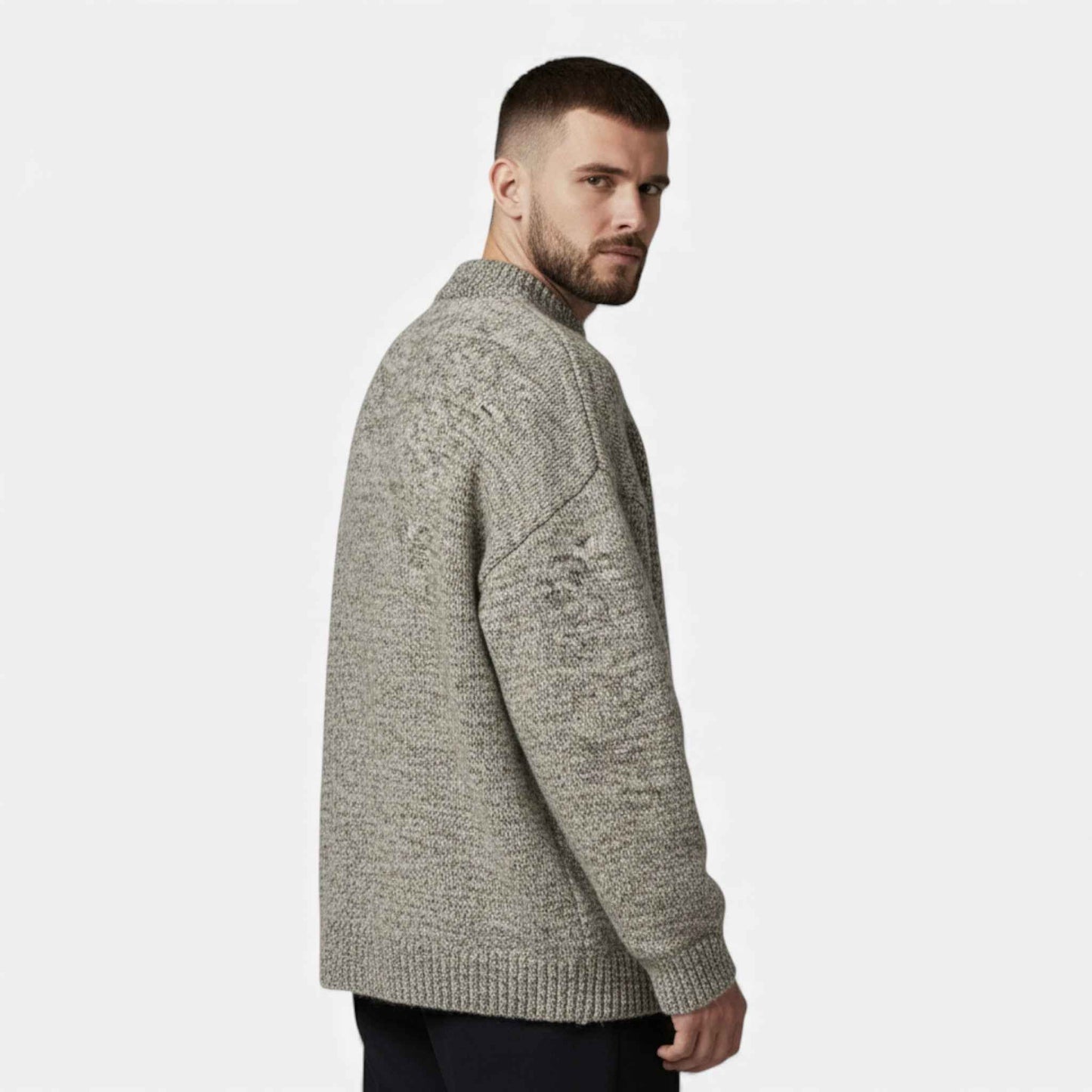 Men's Wool Crew Neck Sweater