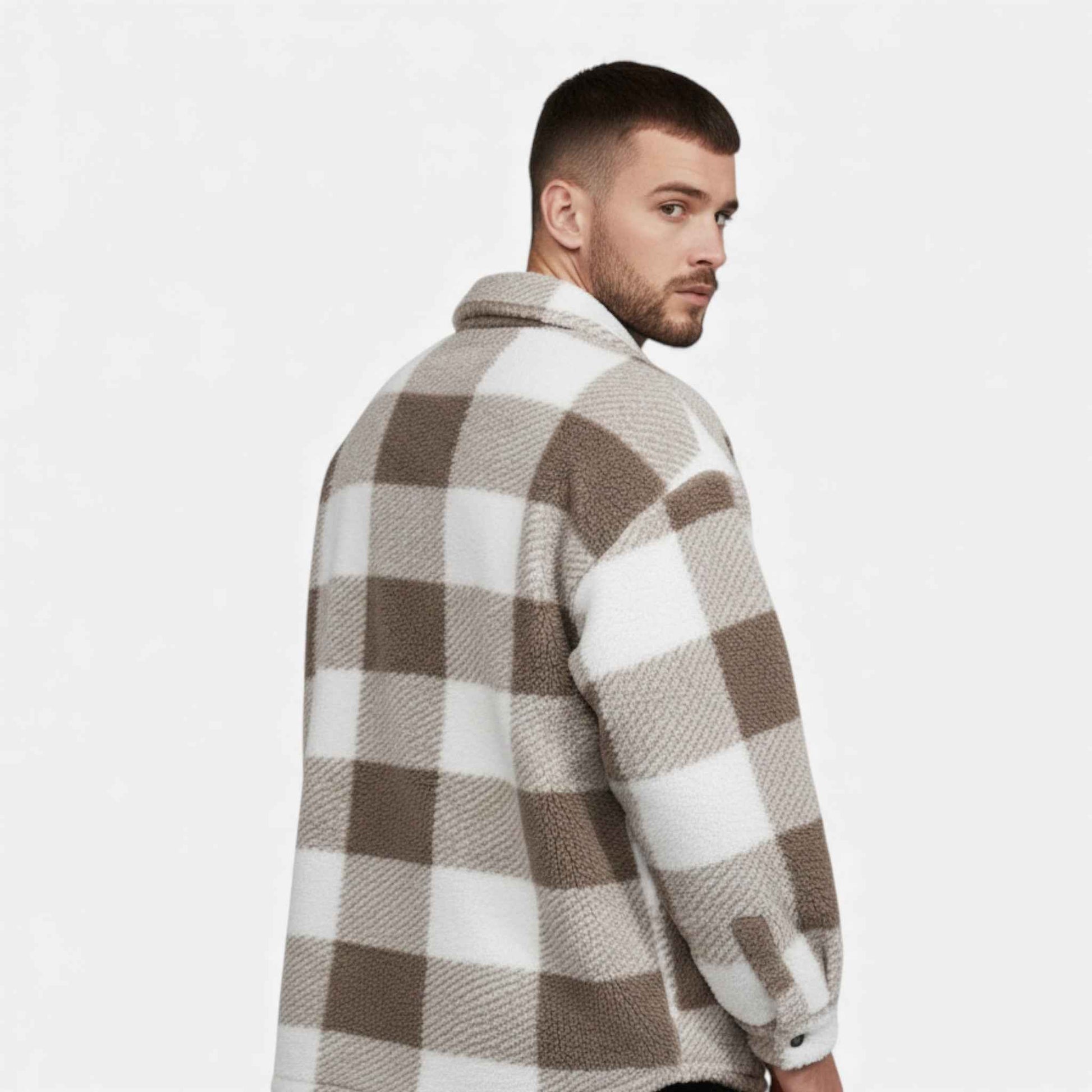 Men's Plush Velvet Rabbit Fur Jacket