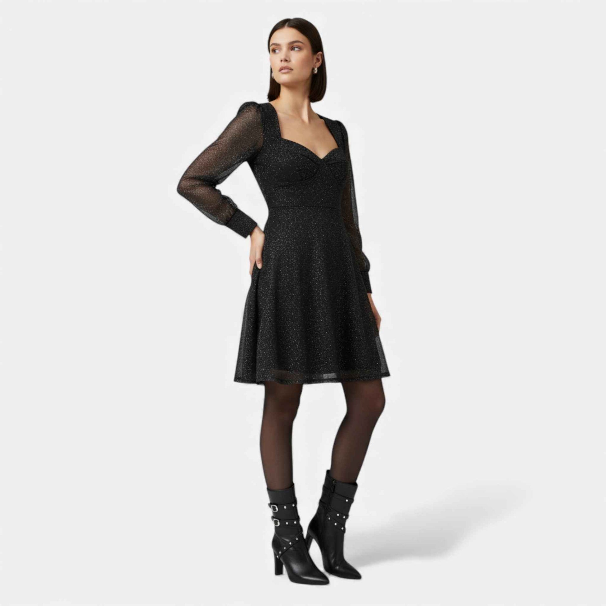 Chic Leather Pointed Toe Ankle Boots for Women – Ideal for Winter Wear