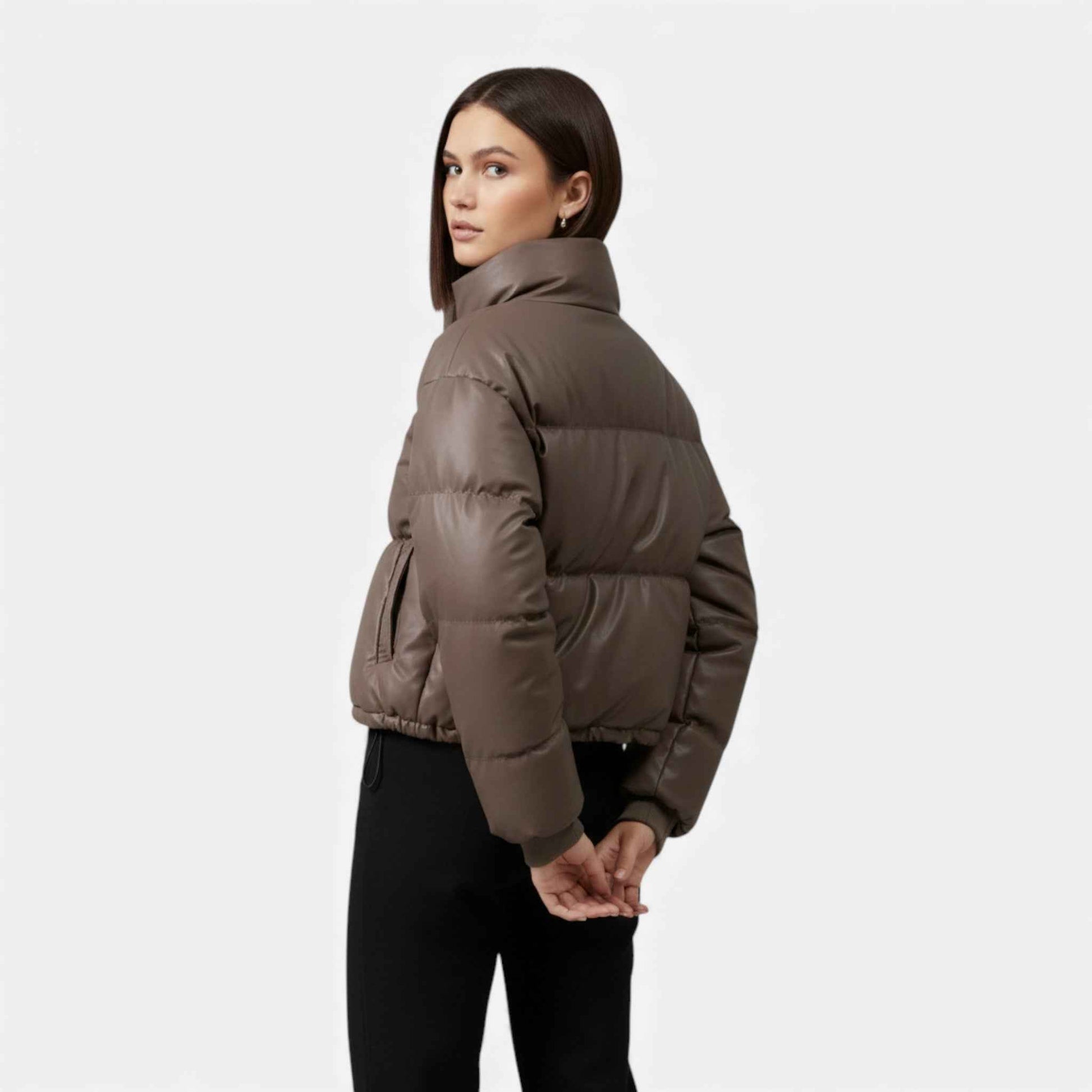 Women's Short Quilted Puffer Jacket