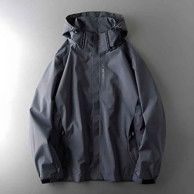 Womens' Hooded Rain Jacket with Convenient Pockets
