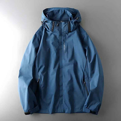 Womens' Hooded Rain Jacket with Convenient Pockets