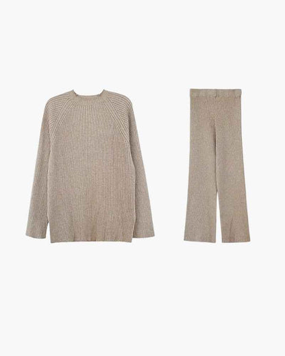 Ultra-Soft Ribbed Knit Loungewear Set for Women