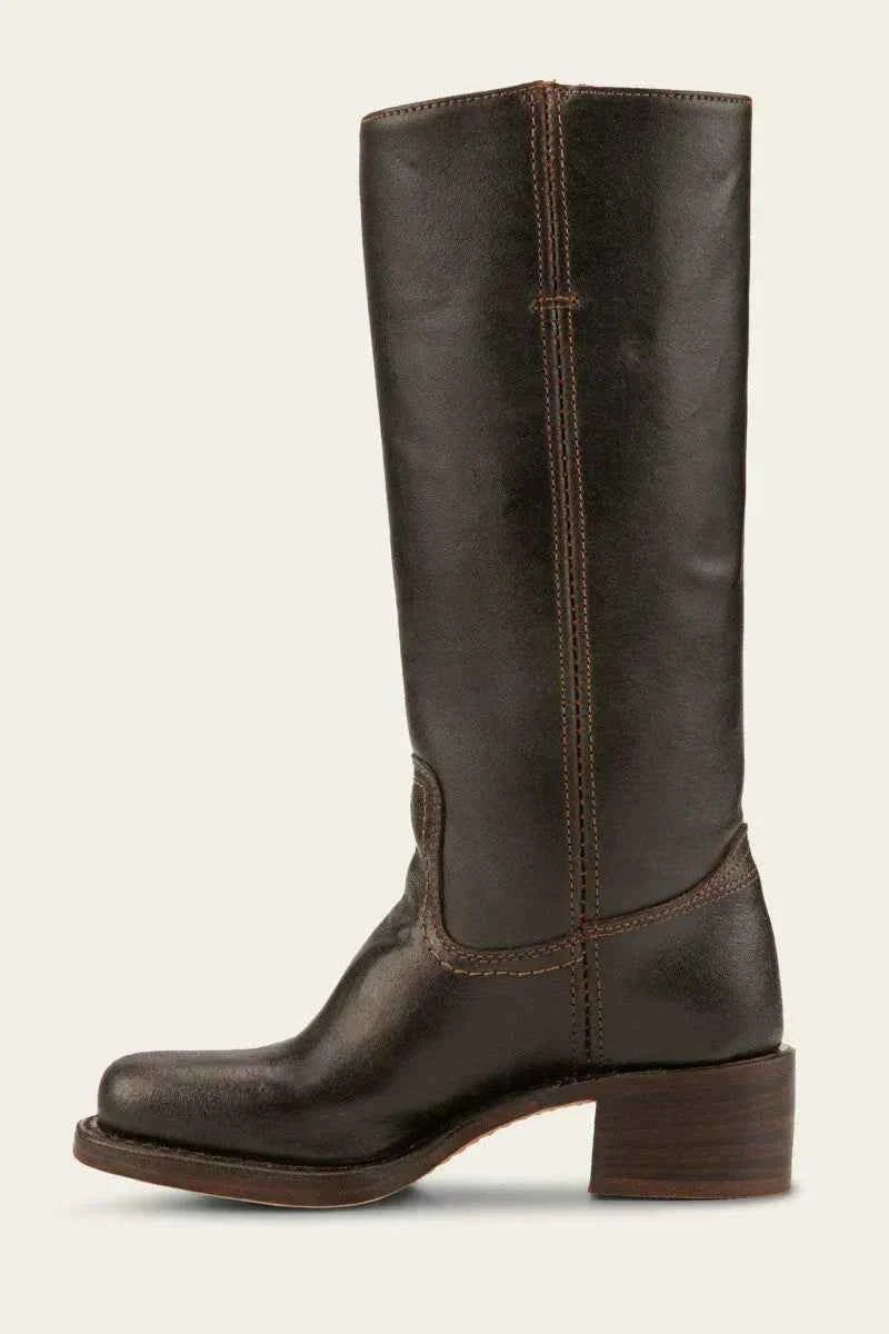 Slim Fit Knee-High Boots with Structured Sole