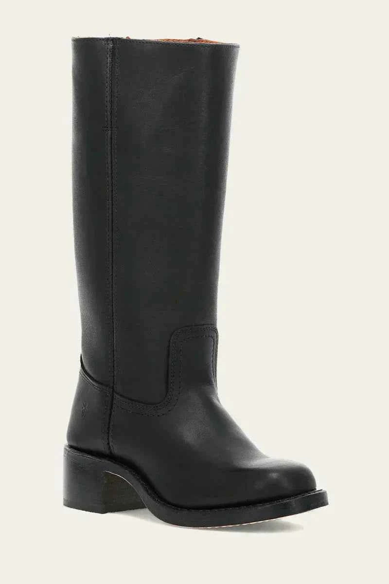 Slim Fit Knee-High Boots with Structured Sole