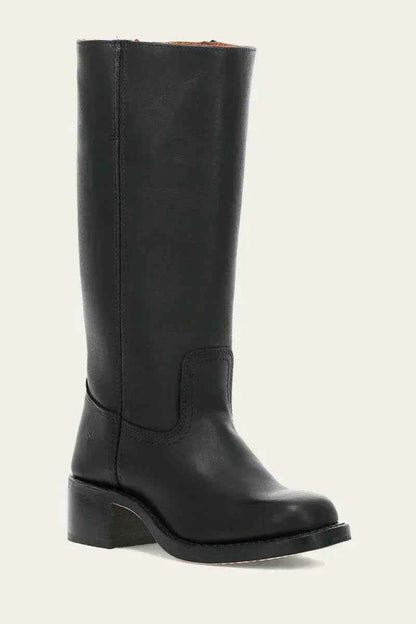 Slim Fit Knee-High Boots with Structured Sole