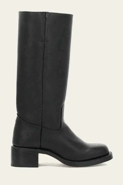 Slim Fit Knee-High Boots with Structured Sole