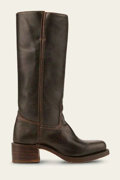 Slim Fit Knee-High Boots with Structured Sole