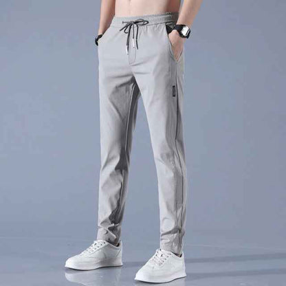 Men's Slim Fit Tapered Jogger Pants - Adjustable Drawstring Elastic Waistband - Breathable Material