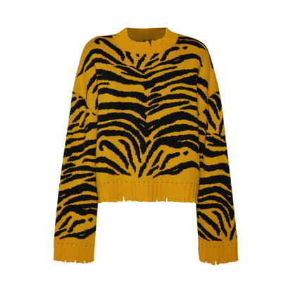 Joëlle Jacquard™ Distressed Sweater