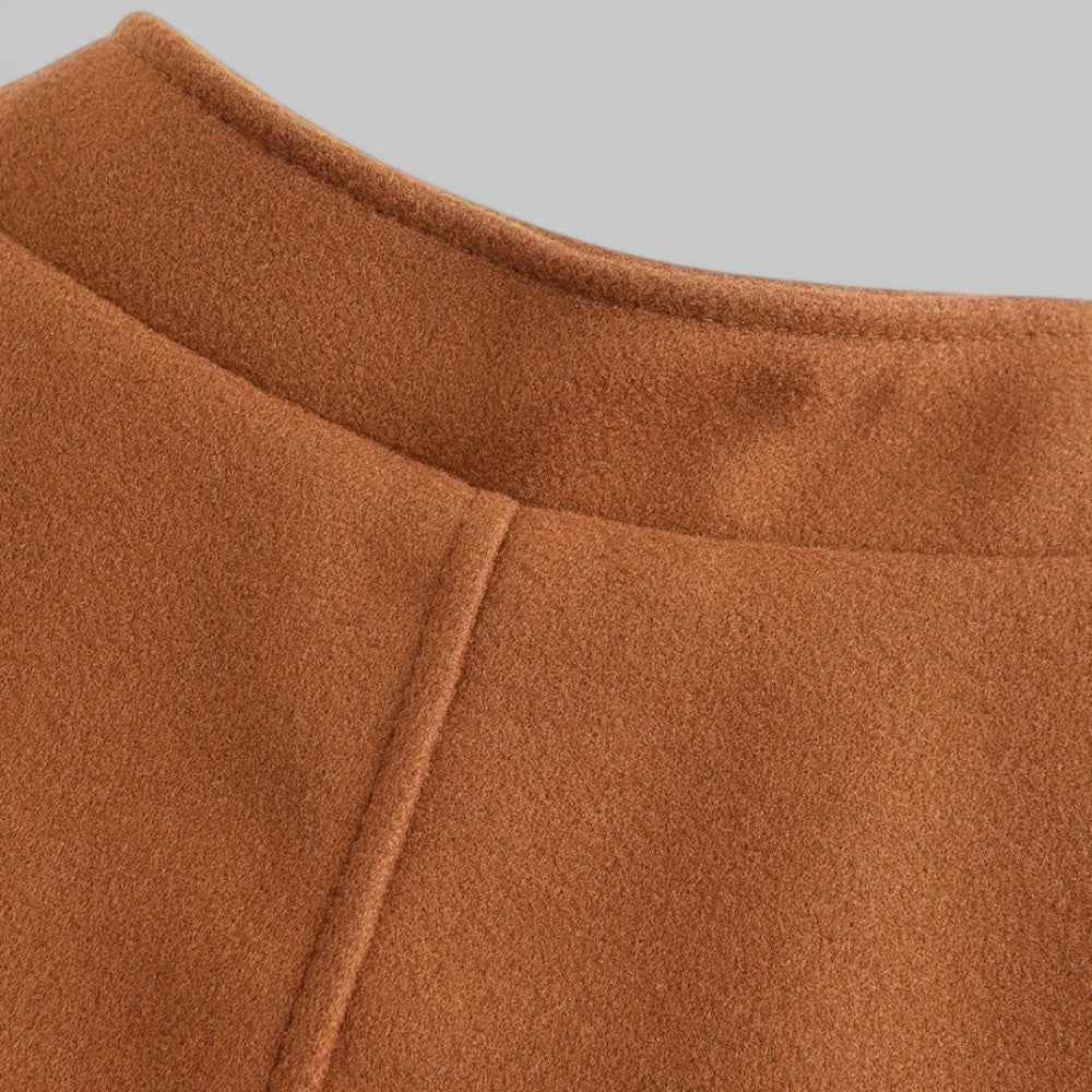 Men's Minimalist Winter Coat – Smart Casual Button Design