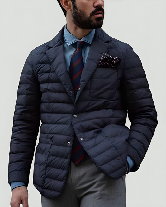 Men's Quilted Padded Jacket – Stylish Casual Outerwear