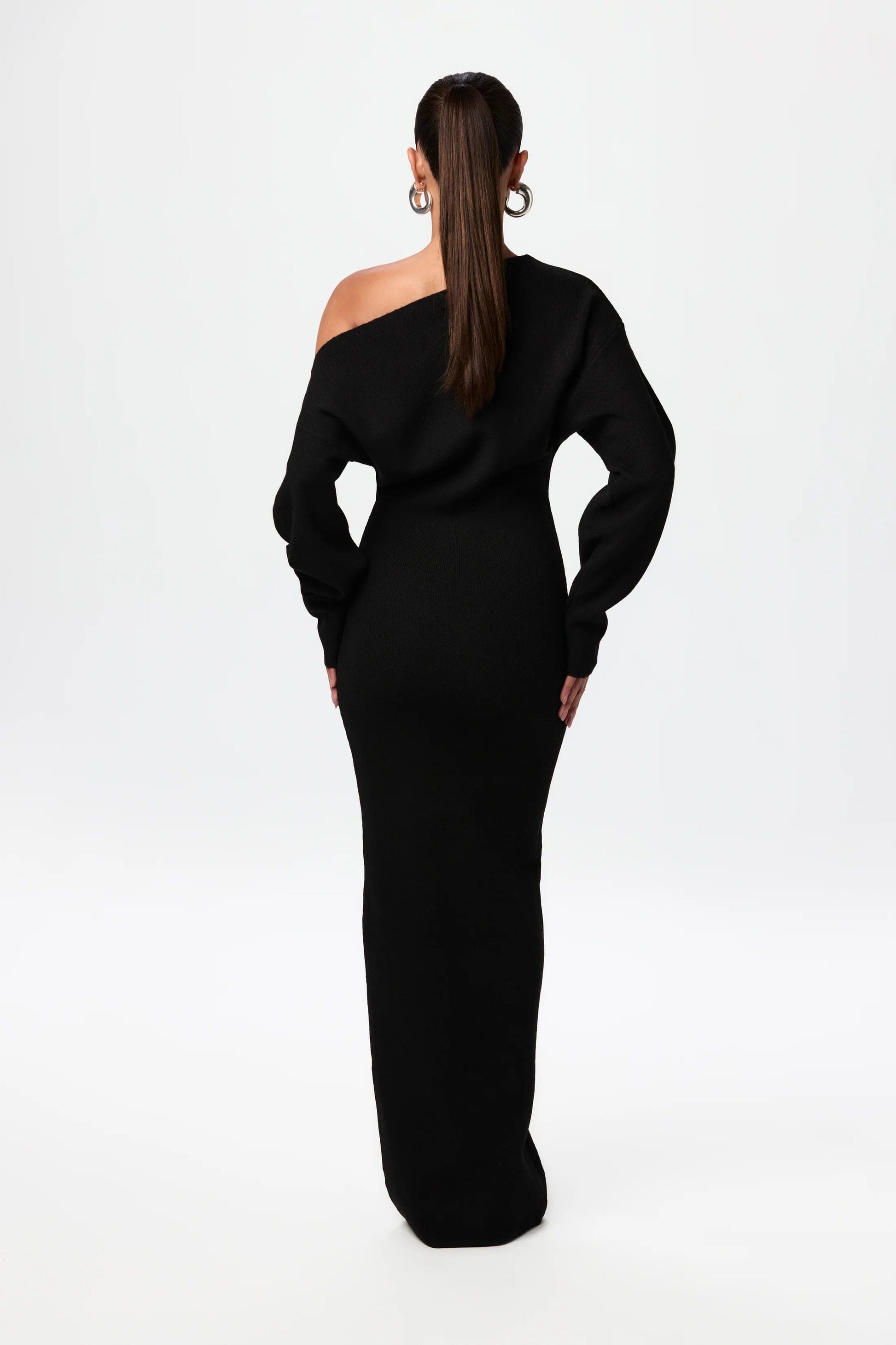 Elegant Off-Shoulder Luxe Dress - Navenport