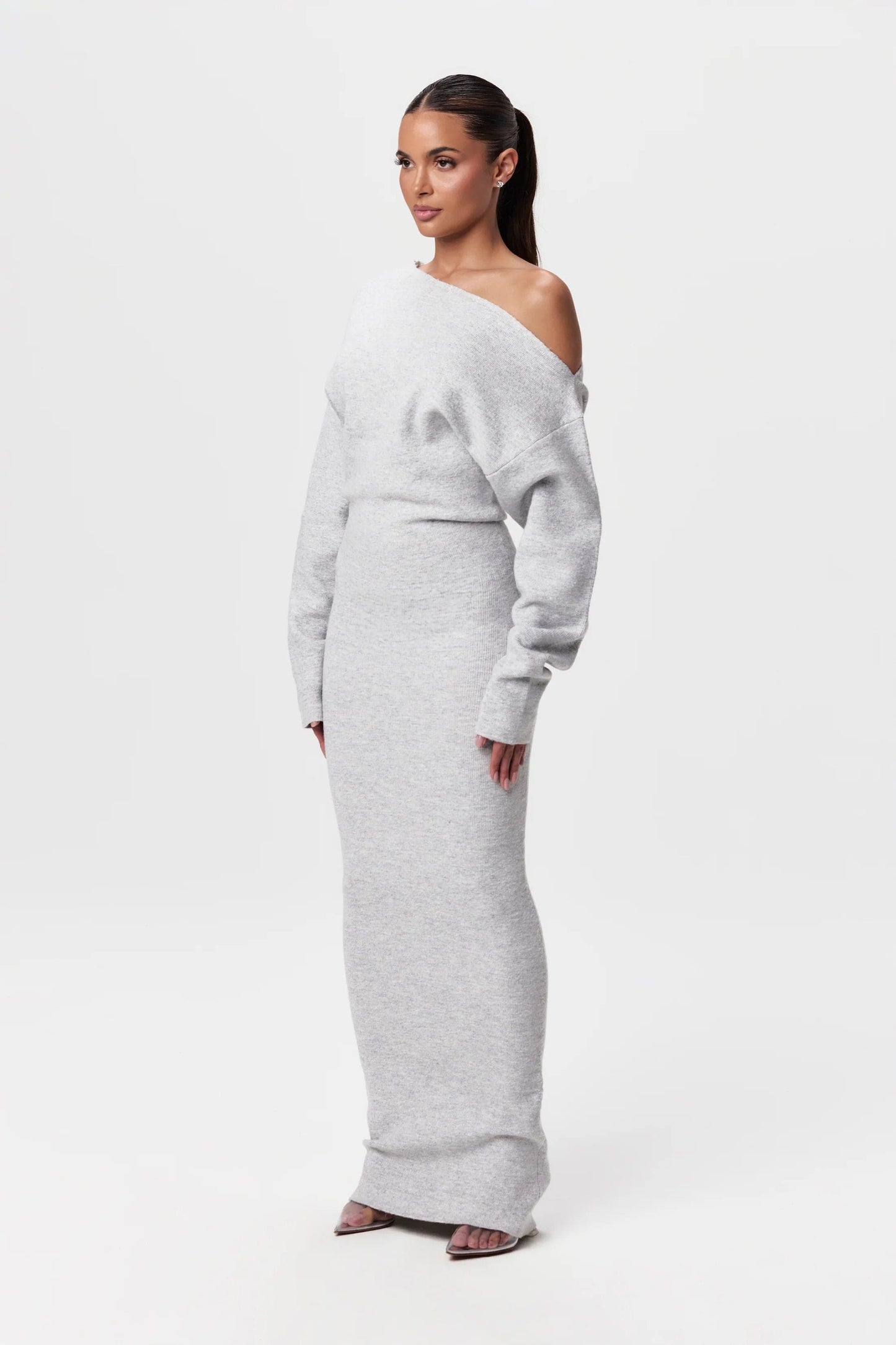 Elegant Off-Shoulder Luxe Dress - Navenport