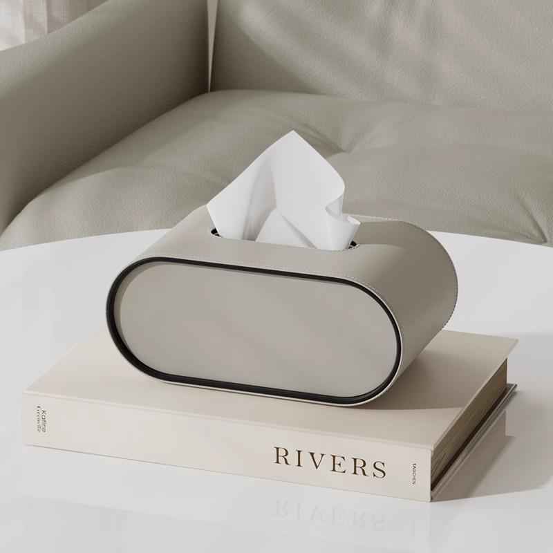 Cortona™ Leather Tissue Box