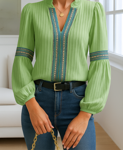 Sephora Vintage V-Neck Blouse