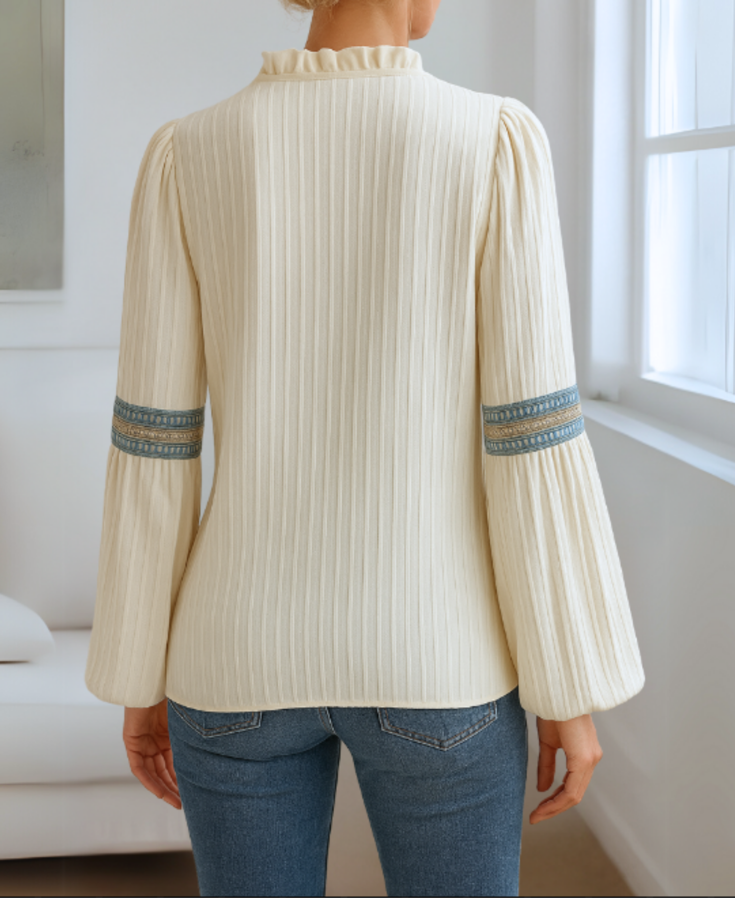 Sephora Vintage V-Neck Blouse