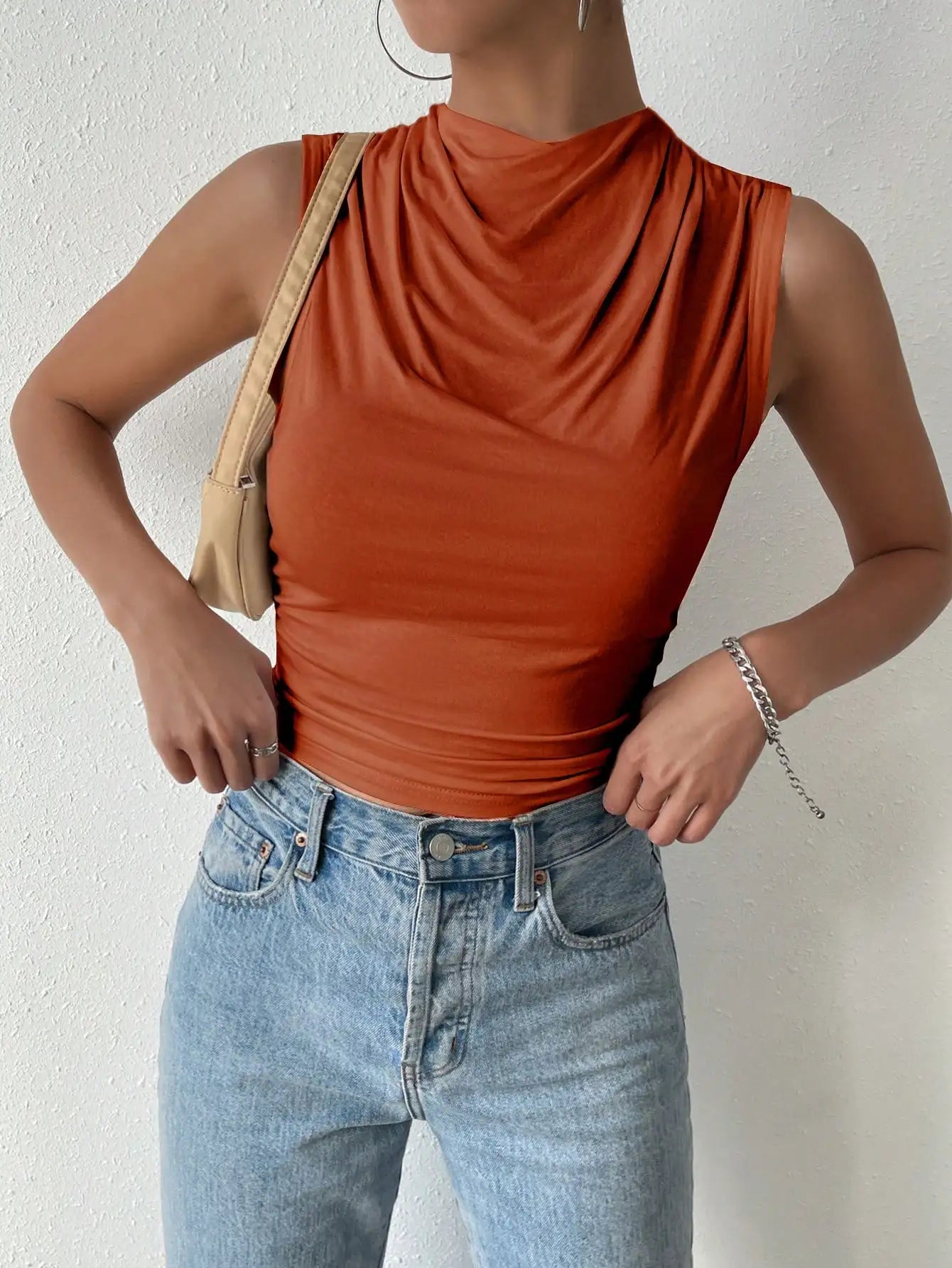 Paloma High Neck Tank Top