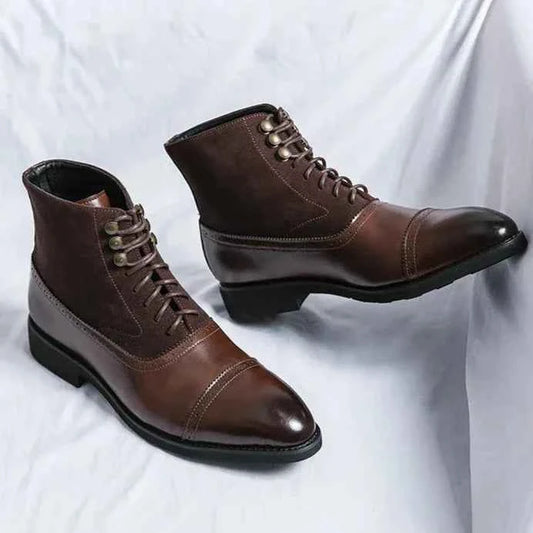 Rafael Castillo Leather Lace-up Boots