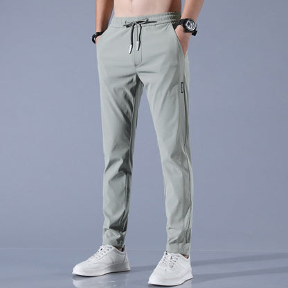 Men's Slim Fit Tapered Jogger Pants - Adjustable Drawstring Elastic Waistband - Breathable Material