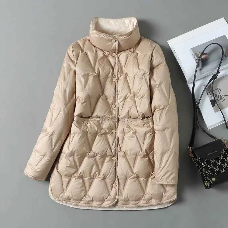 North's Quilted Down Jacket for Women - Ideal for Autumn and Winter