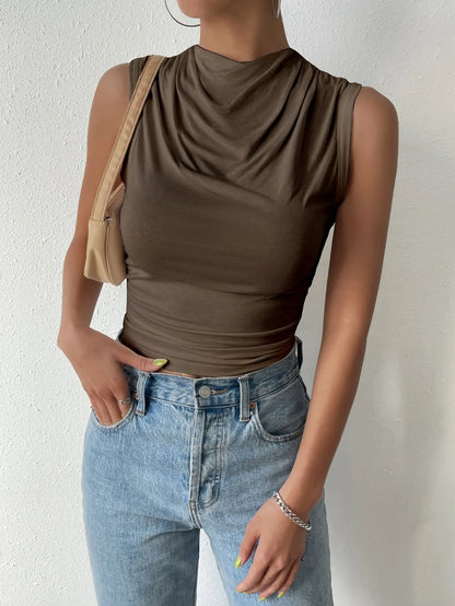Paloma High Neck Tank Top