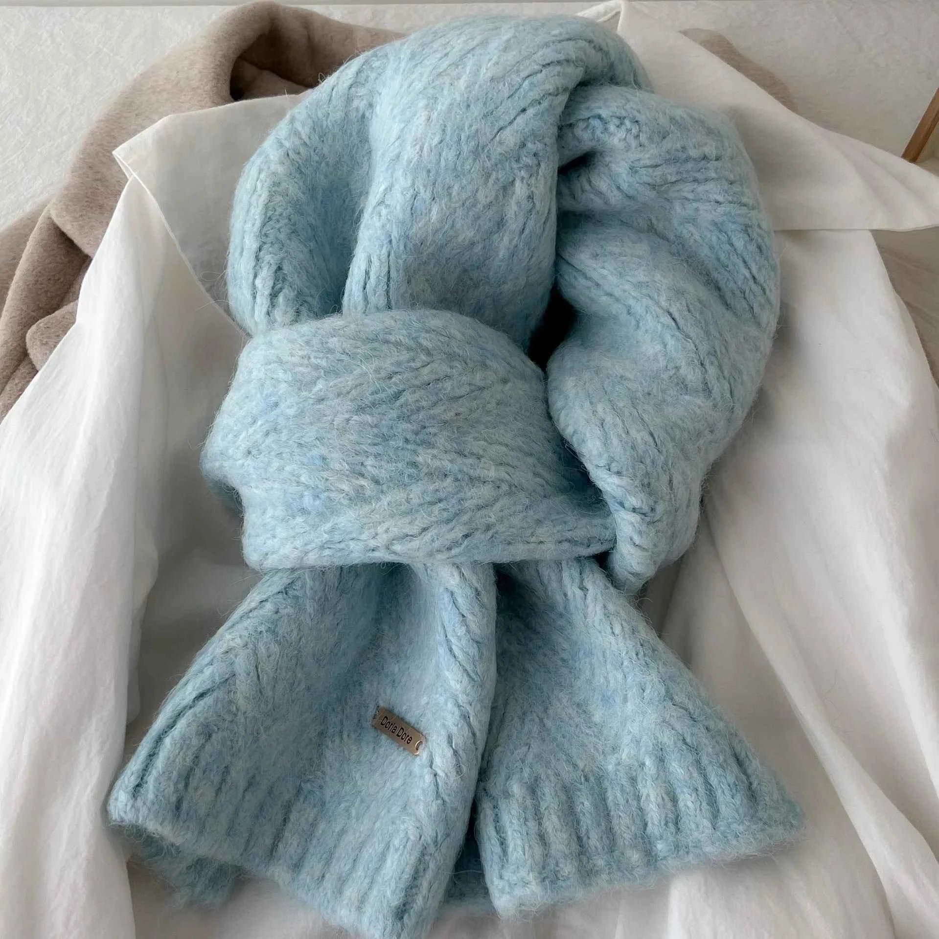 Women's Alpaca Wool Knitted Scarf