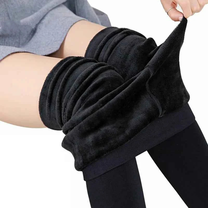 High Waist Velvet Warm Winter Leggings for Women