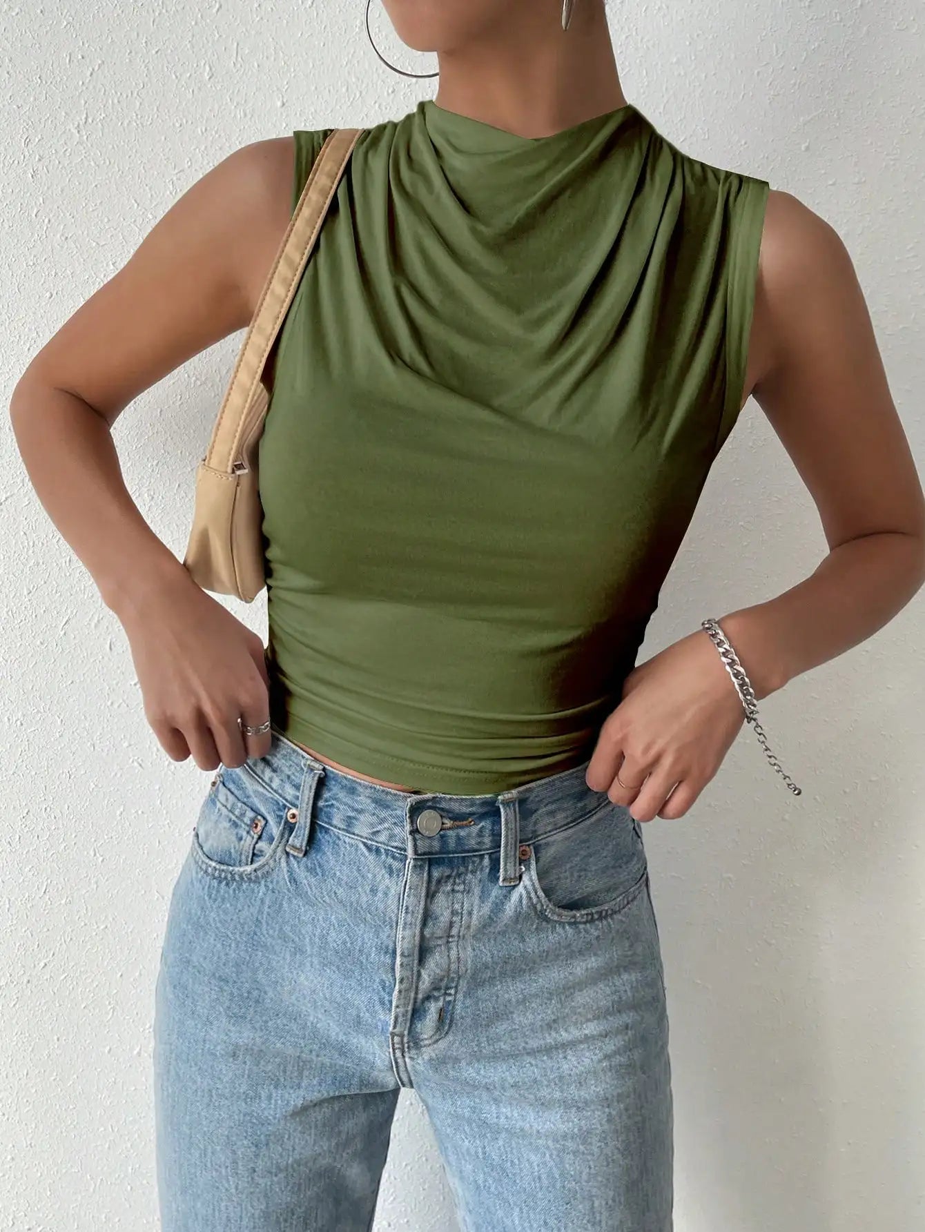 Paloma High Neck Tank Top