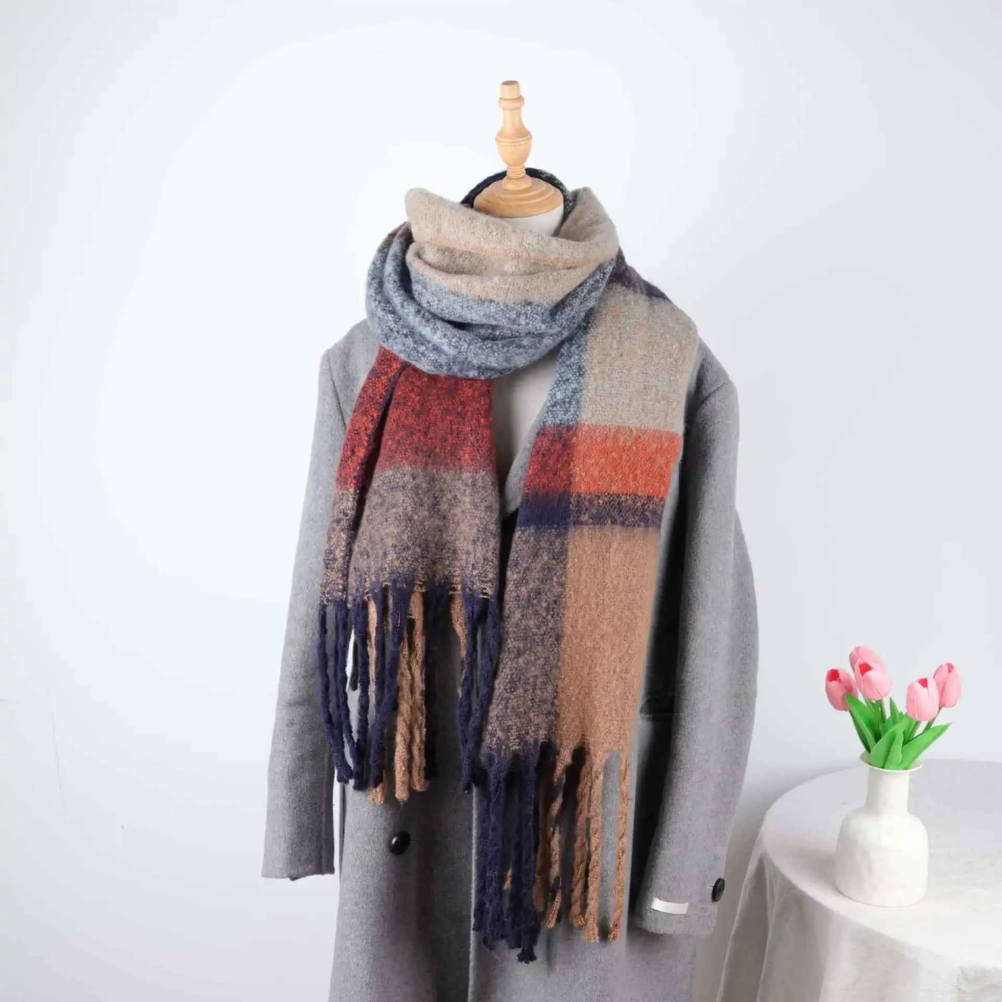 Cozy Women's Knitted Winter Scarf