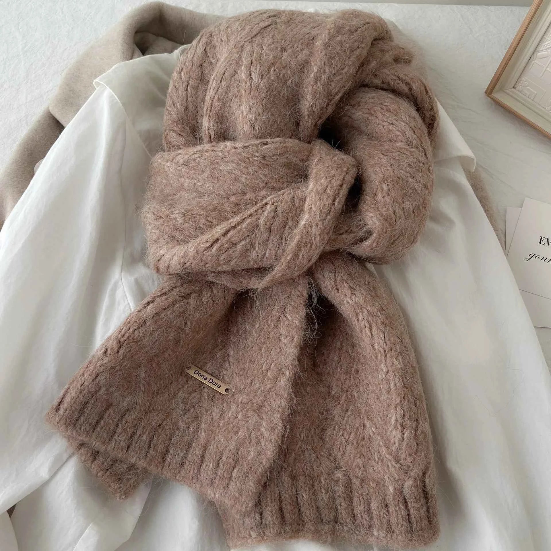 Women's Alpaca Wool Knitted Scarf
