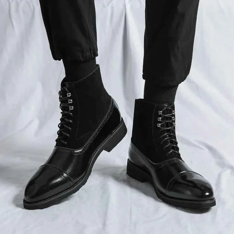 Rafael Castillo Leather Lace-up Boots