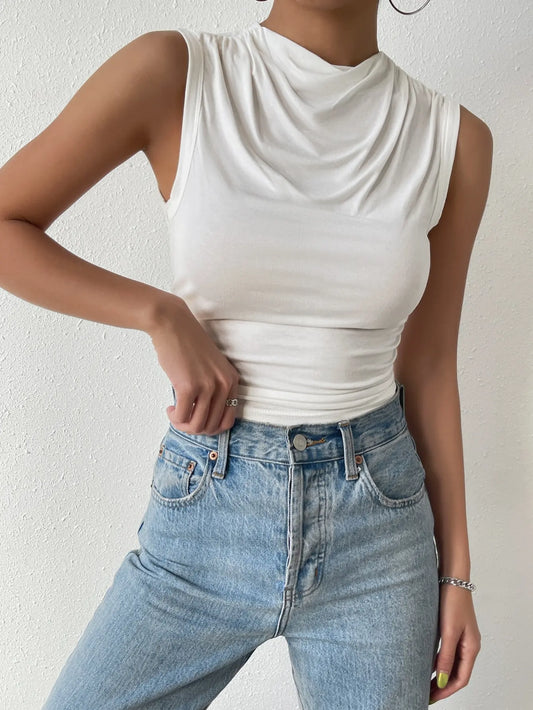 Paloma High Neck Tank Top