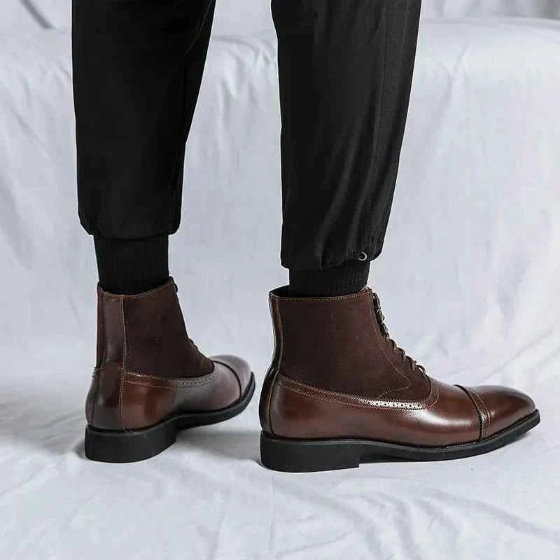 Rafael Castillo Leather Lace-up Boots
